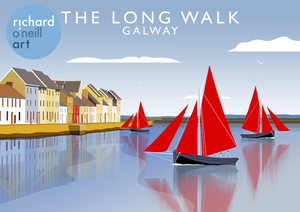 The Long Walk, Galway Art Print