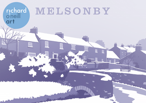 Melsonby Art Print (Snow)