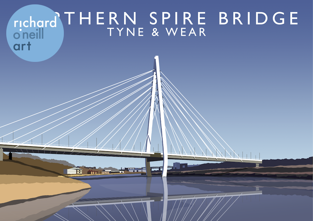 Northern Spire Bridge Art Print
