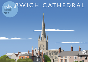 Norwich Cathedral Art Print