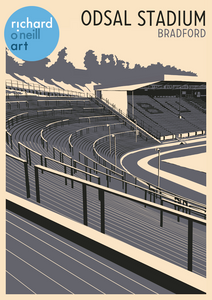 Odsal Stadium, Bradford Art Print