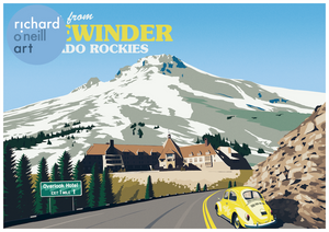 Greetings from Sidewinder, Colarado Rockies Art Print