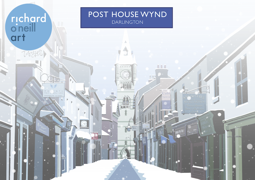 Post House Wynd, Darlington Art Print