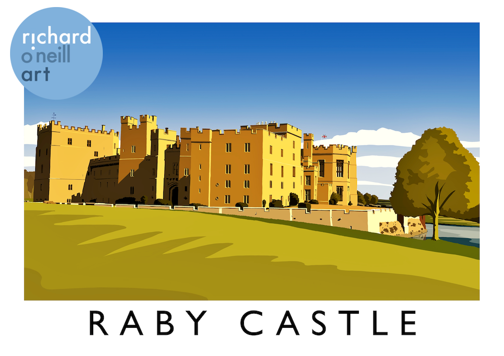 Raby Castle (2021) Art Print
