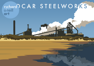 Redcar Steelworks Art Print
