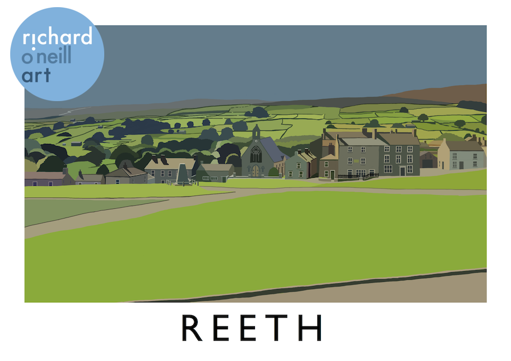 Reeth Art Print – Richard O'Neill Art Shop