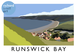 Runswick Bay Art Print
