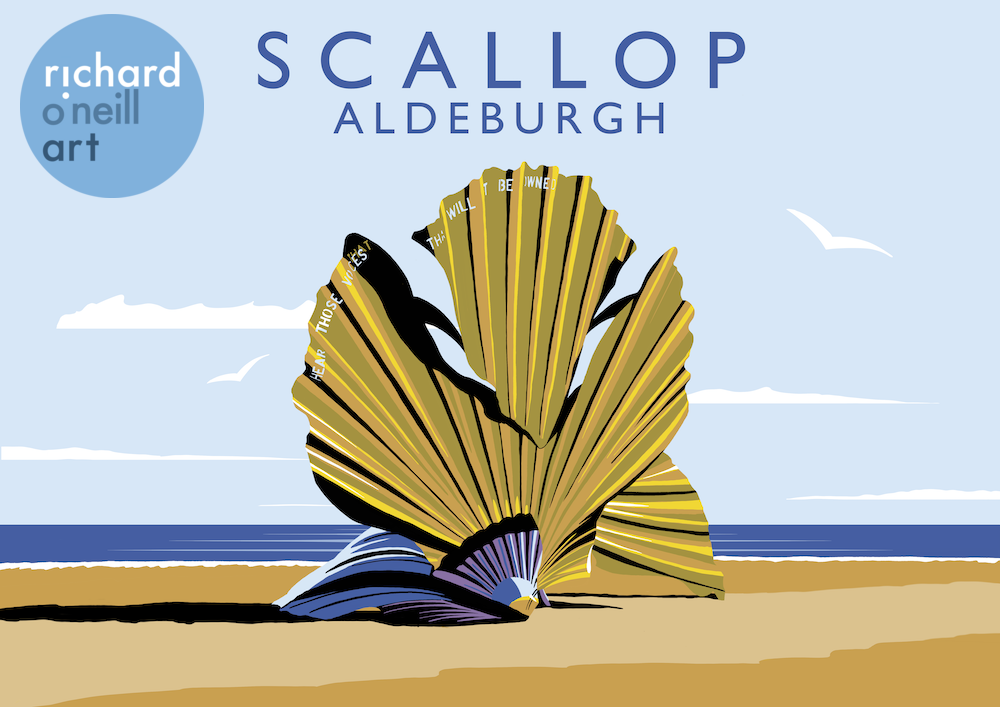 Scallop, Aldeburgh Art Print