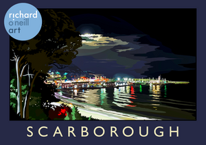 Scarborough (Night) Art Print