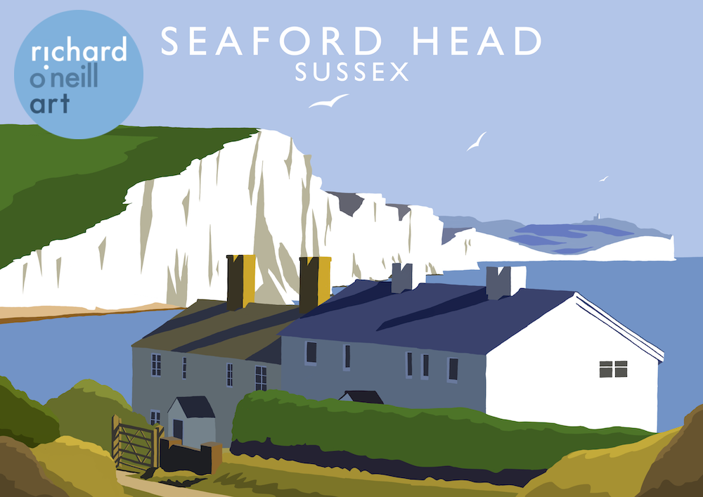 Seaford Head Art Print