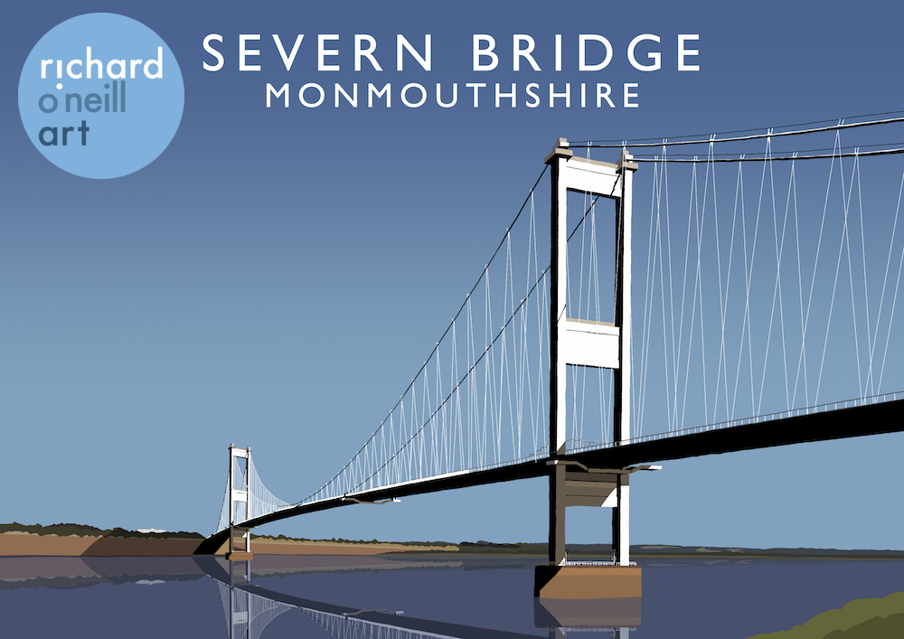 Severn Bridge Art Print