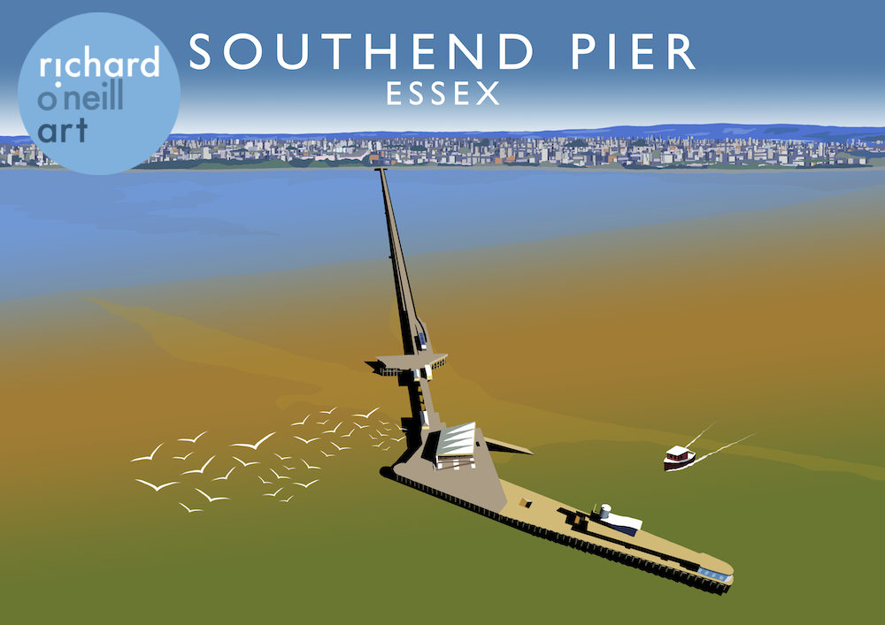Southend Pier Art Print