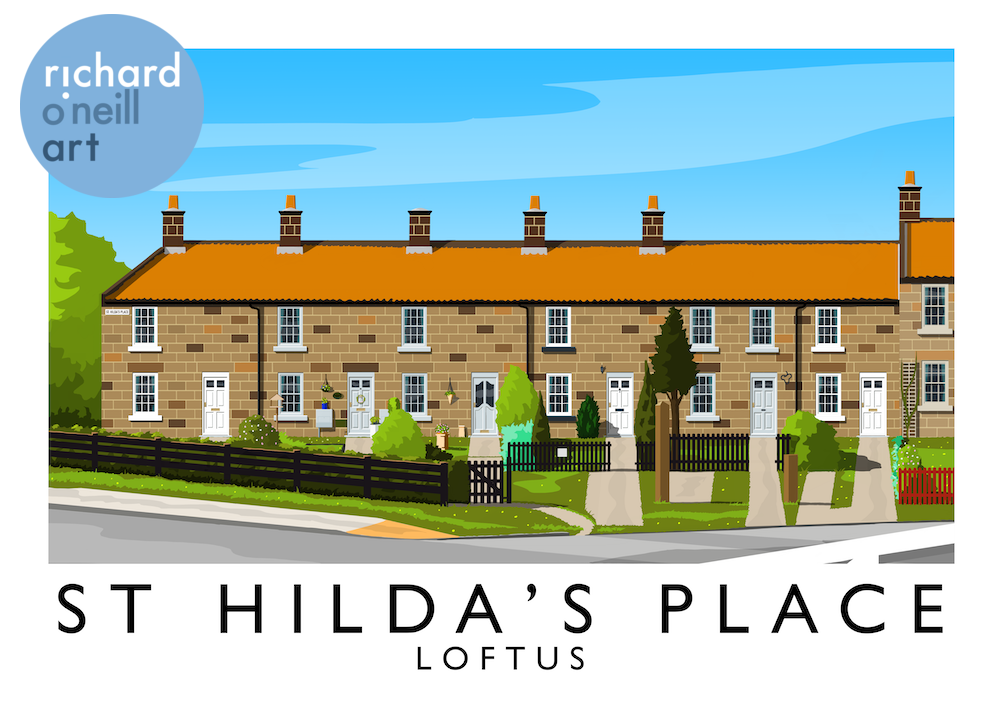 St Hilda's Place, Loftus Art Print