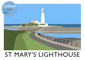 St Mary's Lighthouse Art Print