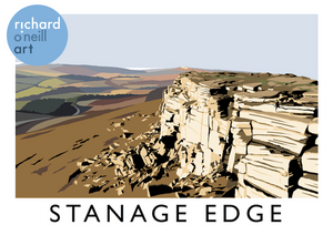 Stanage Edge Art Print
