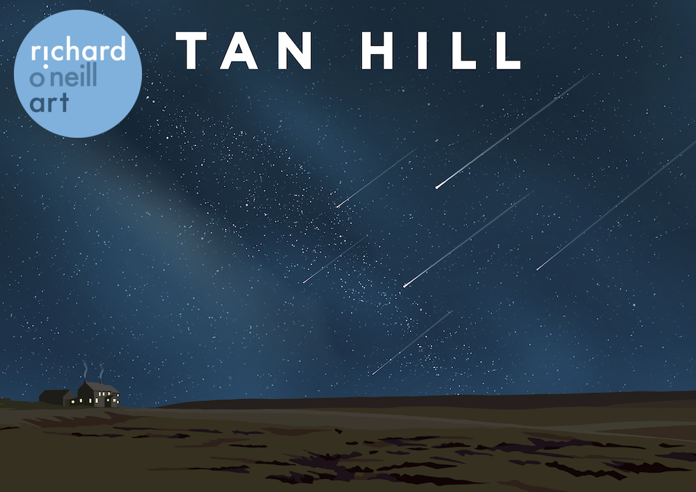 Tan Hill (Night) Art Print