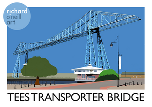 Tees Transporter Bridge Art Print