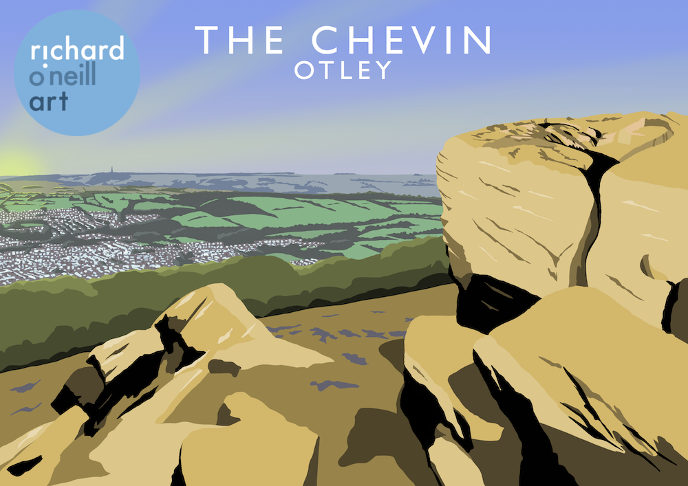 The Chevin, Otley Art Print – Richard O'Neill Art Shop