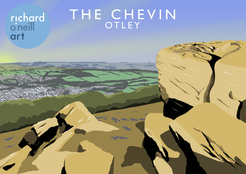 The Chevin, Otley Art Print