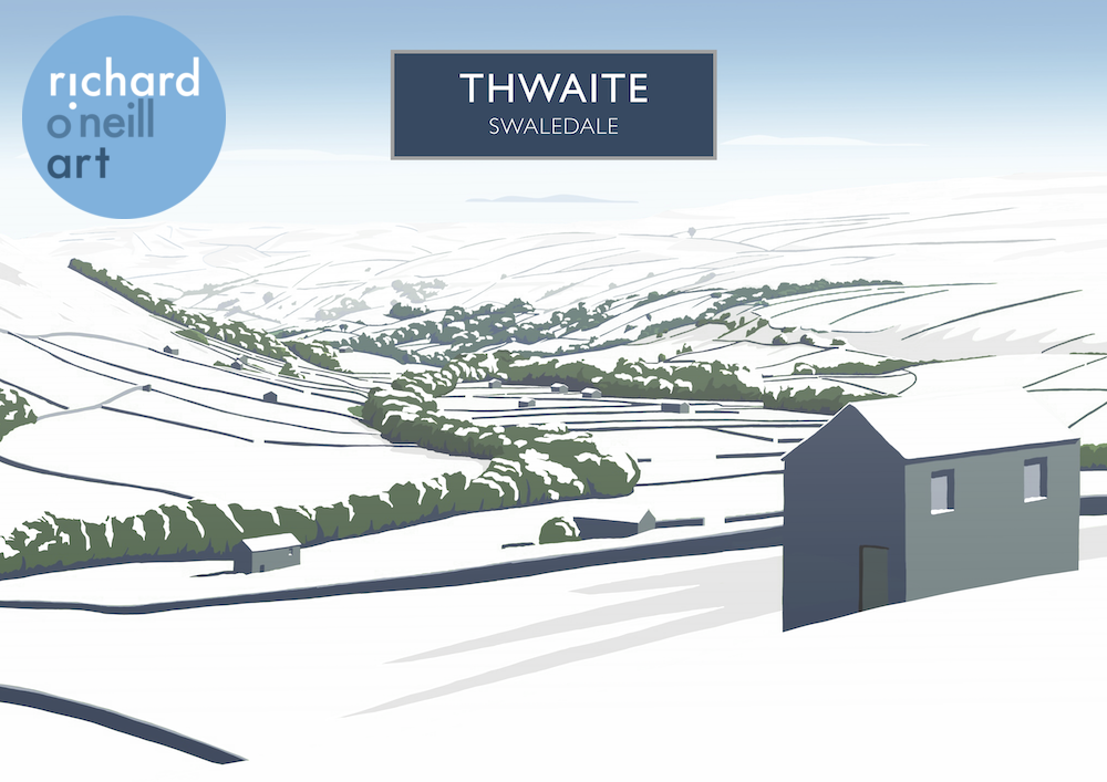 Thwaite (Snow) Art Print