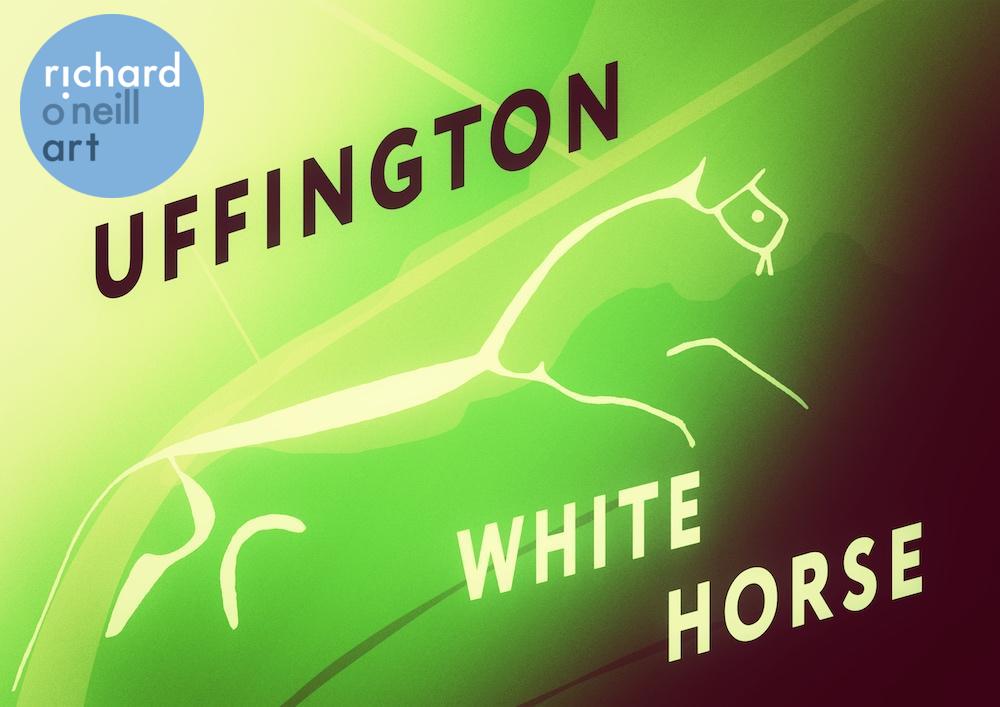 Uffington White Horse Art Print