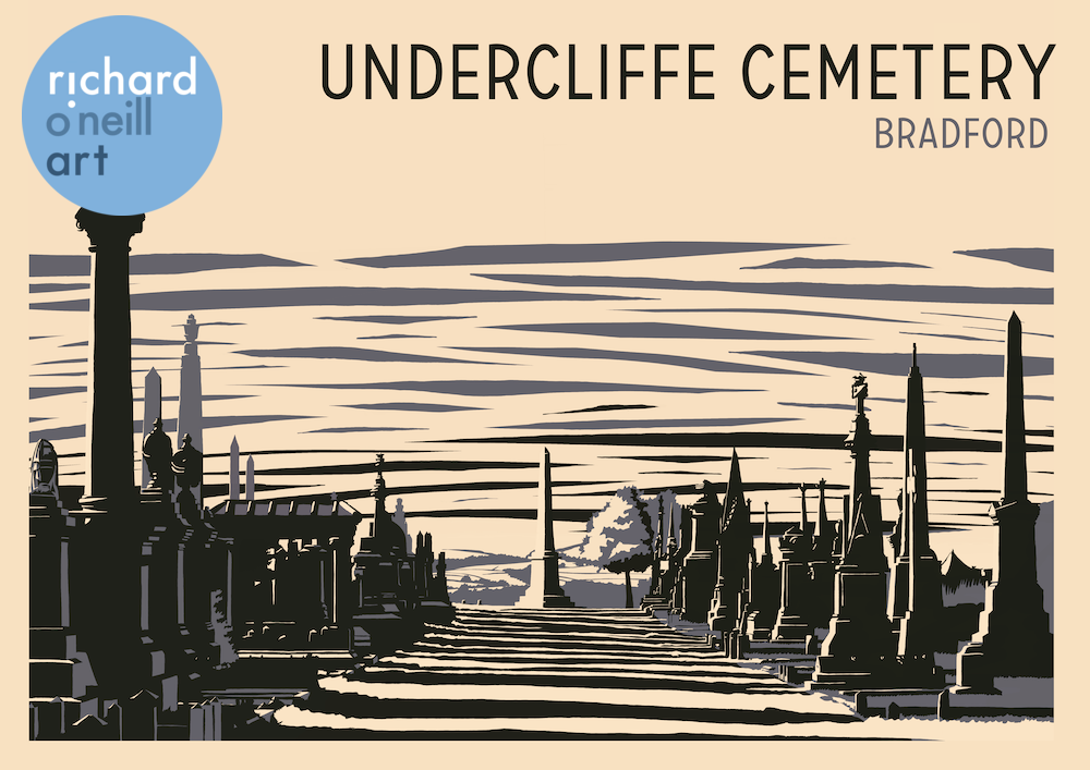 Undercliffe Cemetery, Bradford Art Print