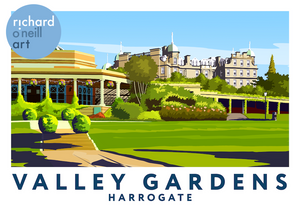 Valley Gardens, Harrogate Art Print