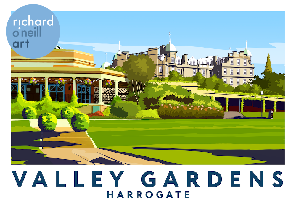 Valley Gardens, Harrogate Art Print