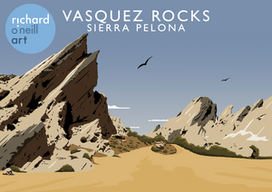 Vasquez Rocks Art Print