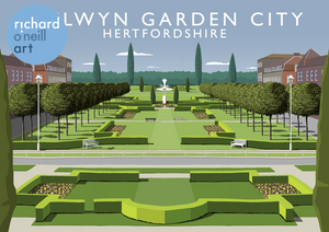 Welwyn Garden City Art Print