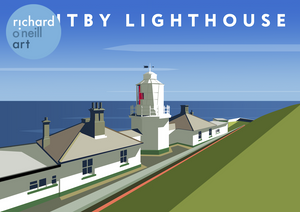 Whitby Lighthouse Art Print