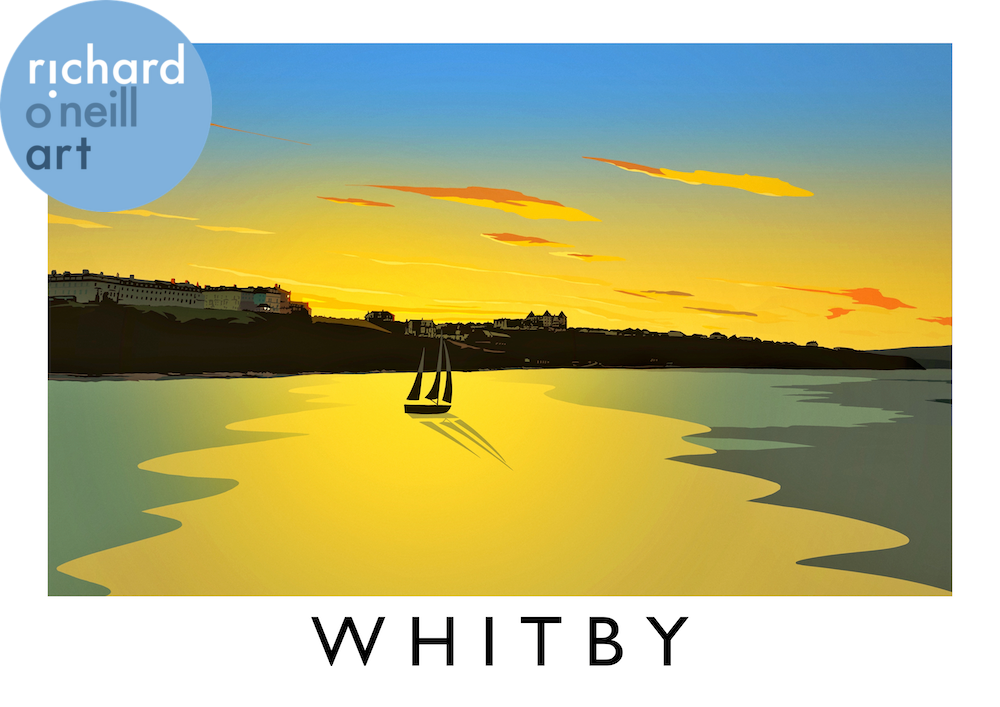 Whitby (Sunset) 2 Art Print