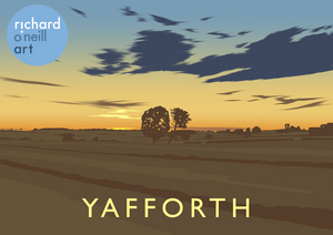 Yafforth Sunset Art Print