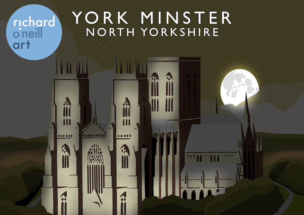 York Minster (Night) Art Print