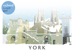 York (Snow) Art Print