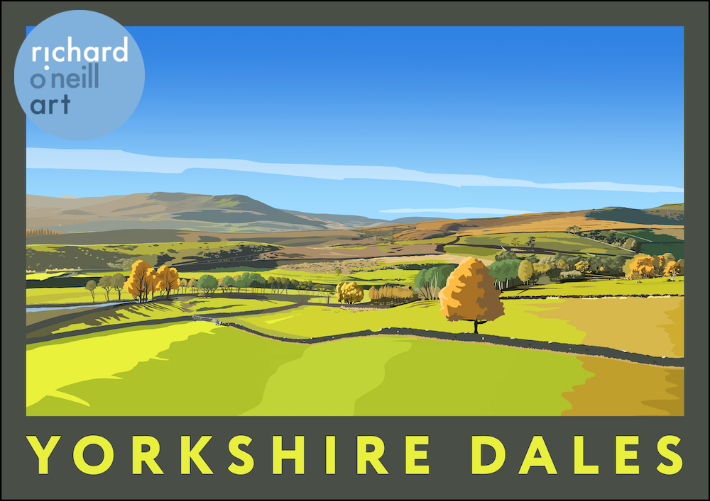 Yorkshire Dales (from Hawes) Art Print