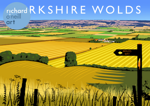 Yorkshire Wolds Art Print