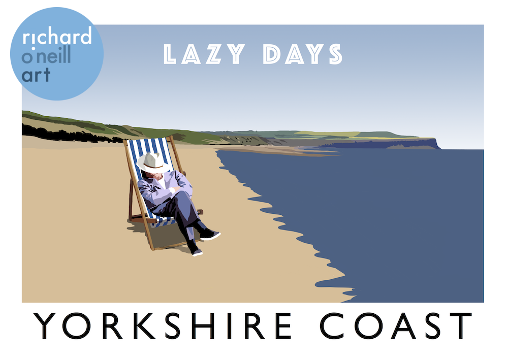 Yorkshire Coast - Lazy Days Art Print
