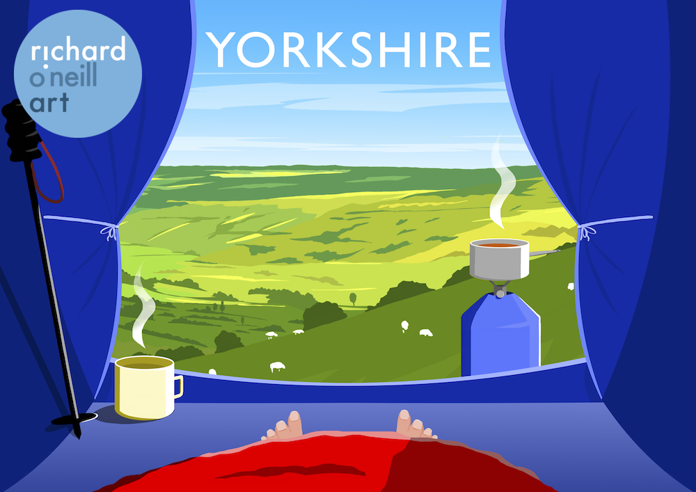 Yorkshire Camping 5 Art Print
