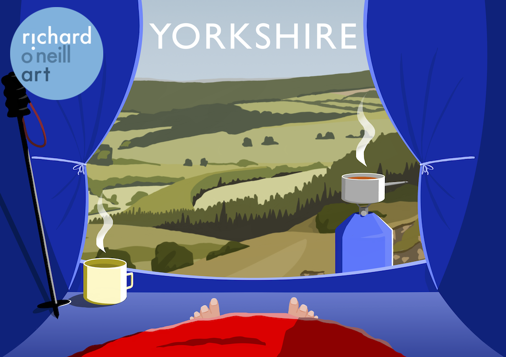 Yorkshire Camping 7 Art Print